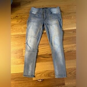 Gray express straight leg jeans. Size 10R